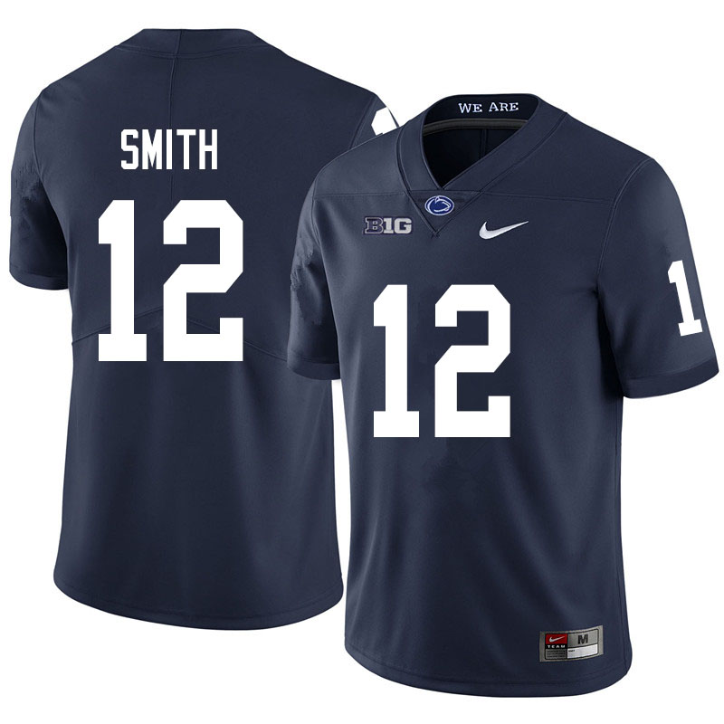 Men #12 Brandon Smith Penn State Nittany Lions College Football Jerseys Sale-Navy